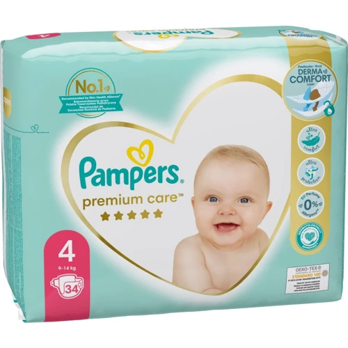 Подгузники Pampers Premium Care Maxi Размер 4 (9-14 кг) 34 шт (8001090379368) фото 6