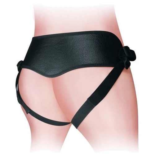 Трусики для страпона Lovetoy Orgazm Cozy Harness Series + 4 кольца, Black