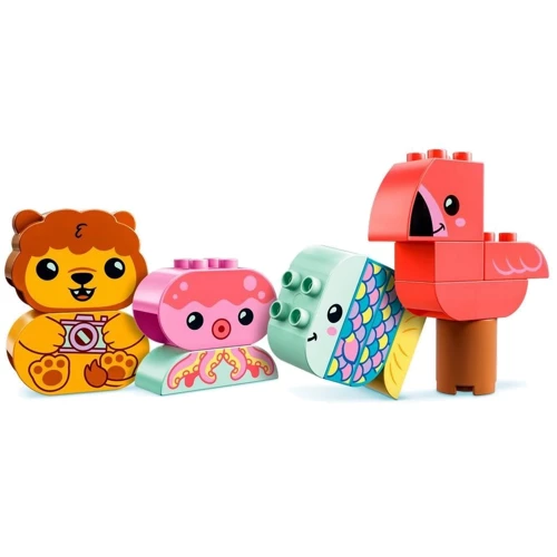 Конструктор LEGO DUPLO Веселое купание: Плавающий остров с животными (10966): Рекомендуемый возраст 1+