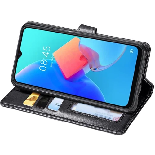 Чохол для телефона Mobile Case GETMAN Gallant Black для TECNO Spark 8C: Тип чехол-книжка