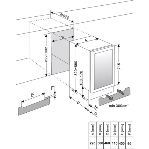 Винна шафа Amica WCF1K30B20.1 фото 7