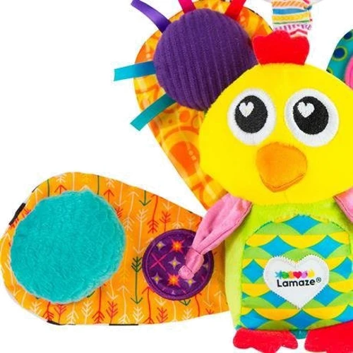 Мягкая игрушка-подвеска Lamaze Павлин с пищалкой (L27013): Рекомендуемый возраст с рождения