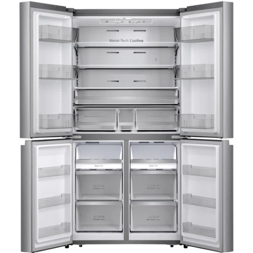 Холодильник Side-by-Side Hisense RQ758N4SBSE: Расположение морозильной камеры Нижнее