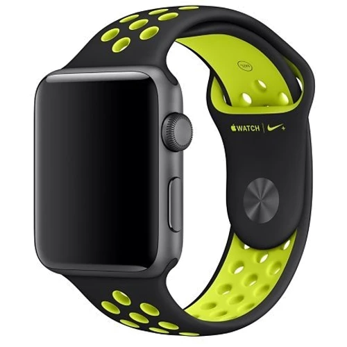 Аксесуар для Watch Apple Sport Band Nike Black/Volt (MQ2H2) for Apple Watch 38/40mm: Виробник Apple