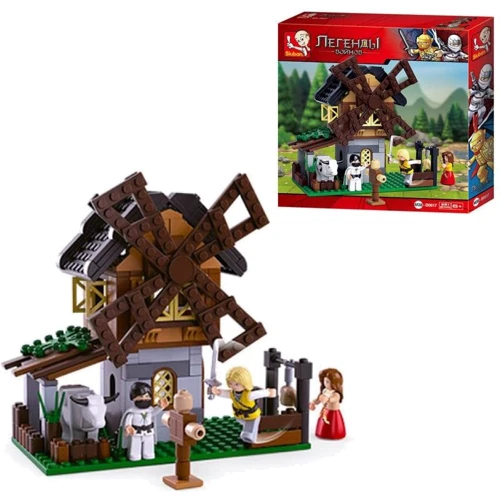 Конструктор SLUBAN M38-B0617 леген.воины,мельница, фигурки, 291дет, 28,5-29-5,5см: Производитель Sluban