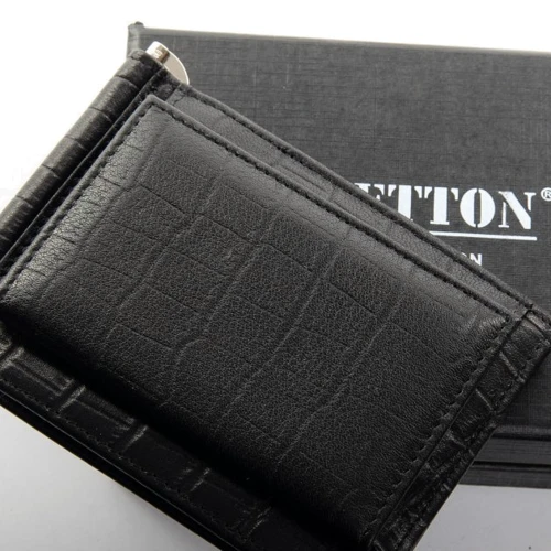 Мужской зажим для денег Bretton черный (M3206 black): Пол Мужской