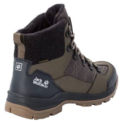 Ботинки Jack Wolfskin Aspen Texapore Mid M 4041411-5209 41.5 коричневые искусственная кожа зимние фото 5