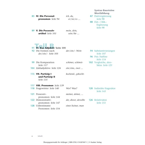 Übungsgrammatik für Anfänger: Количество страниц 320