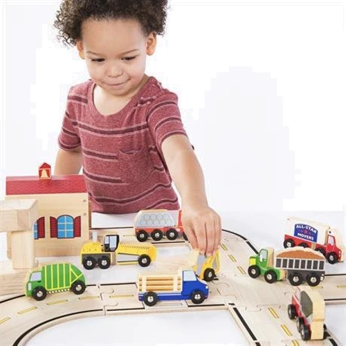 Набор грузовиков Guidecraft Block Play к Дорожной системе, 12 шт. (G6718)