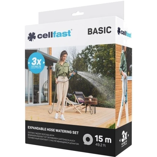 Набір Cellfast поливальний Basic 15 м (19-046): Довжина, м 15