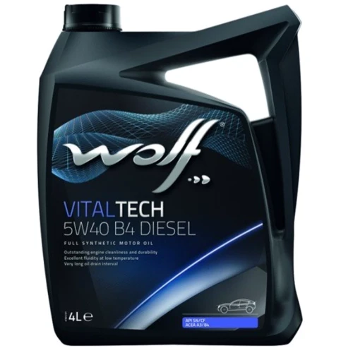 Моторное масло WOLF VITALTECH 5W40 B4 DIESEL 4Lx4: Тип Синтетическое