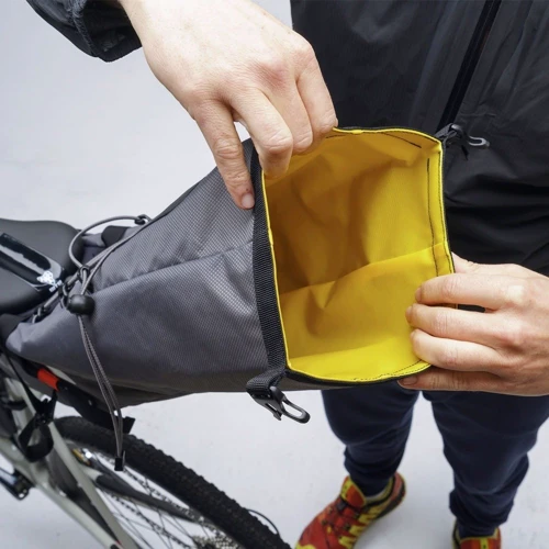 Велосумка Сумка подседельная GEOSMINA Large Seat Bag (15L), 520г, серая (BIB-47-41)