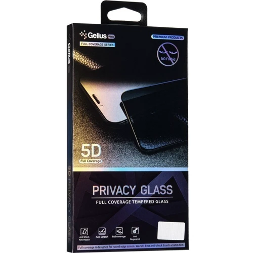Захисне скло для iPhone Gelius Tempered Glass Pro 5D Privasy Glass Black for iPhone 11 Pro Max/iPhone Xs Max фото 6