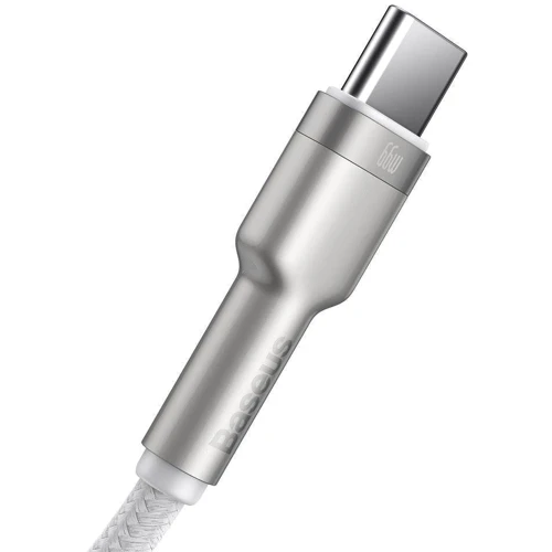 Кабель Baseus USB Cable to USB-C Cafule Metal Data 66W 1m White (CAKF000102) фото 4