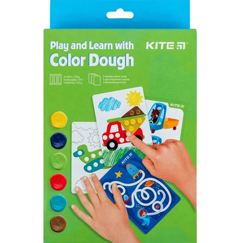 Набор Kite Лепи и развивайся 6 цветов + 5 карточек (K23-326-2)
