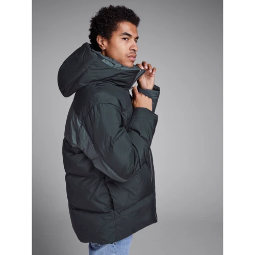 Пуховик Jack & Jones 35800911 48 черный зимний с капюшоном: Вид Пуховики