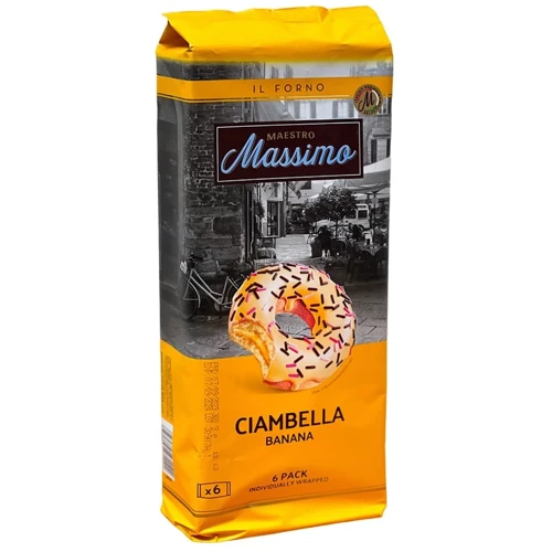 Донат Maestro Massimo Ciambella Banana с банановым кремом 300 г (8050705431144)