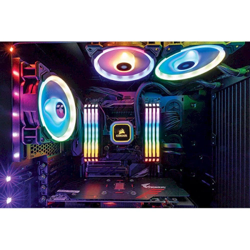 Corsair 16 GB (2x8GB) DDR4 3200 MHz Vengeance RGB Pro Black (CMW16GX4M2C3200C16-TUF) фото 4