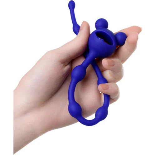 Анальная цепочка ToDo Anal Beads Froggy, синяя