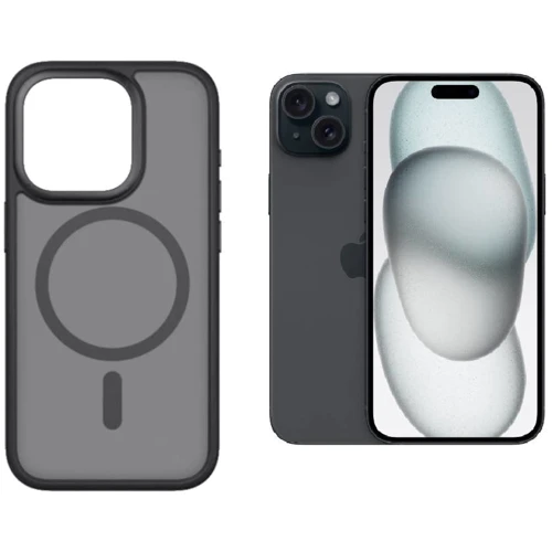 Чехол для iPhone Monblan Crystal Case Magnetic Black for iPhone 15
