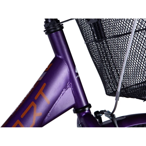 Велосипед ST 24" Formula SMART тормозная рама- 15" с багажником задн St с корзиной Pl с крылом St 2024 фиолетовый (м) (OPS-FR-24-390)