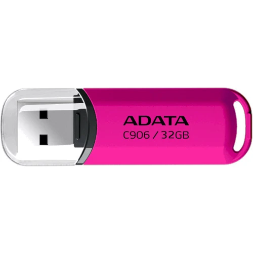 USB-флешка A-Data 32GB USB 2.0 C906 Pink (AC906-32G-RPP): Объем памяти 32 GB