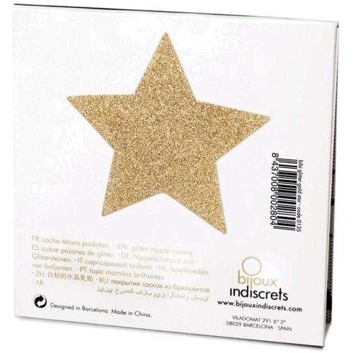 Украшение на соски Bijoux Indiscrets - Flash Star Gold