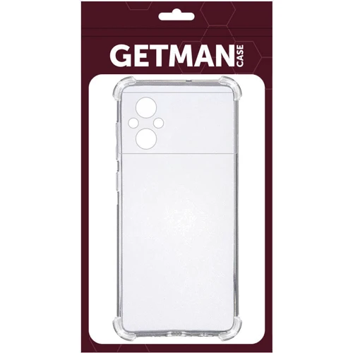 Чехол для телефонов GETMAN Case Ease Logo Transparent for Xiaomi Poco M5: Тип накладка на заднюю часть