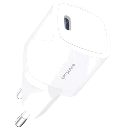 Зарядное устройство Proove Wall Charger USB-C Silicone 20W White with Lightning Cable (WCSP20020102): Количество USB-портов 1