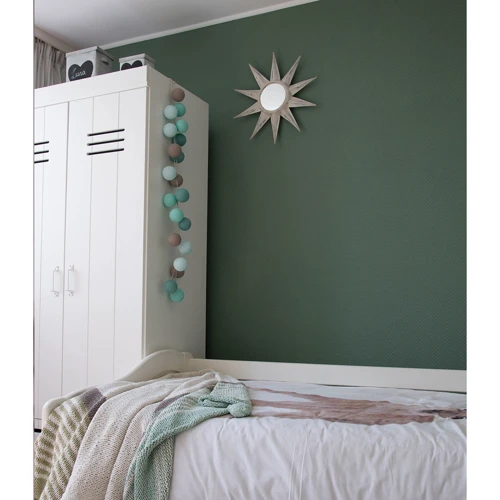 Гирлянда Cotton ball lights на 10 шаров 2,7м, Mint фото 6