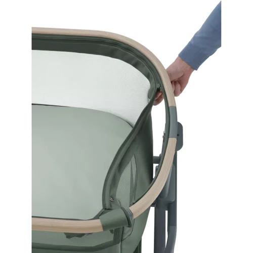 Приставне ліжечко Maxi Cosi Iora Air Beyond Green (2121045110): Стінка, що опускається Есть