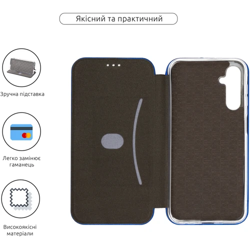 Чохол для телефона ArmorStandart G-Case Blue для Samsung A155 Galaxy A15 4G / A15 5G (ARM72502): Тип чехол-книжка