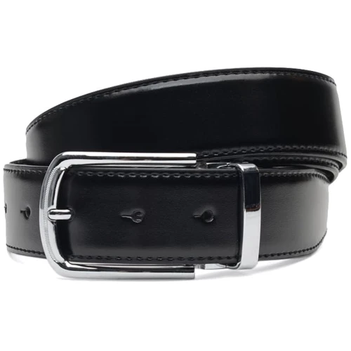 Мужской ремень Borsa Leather черно-коричневый (C135-4133-1A)