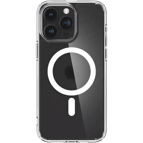 Чехол для iPhone Spigen Ultra Hybrid MagFit Frost Clear (ACS06580) for iPhone 15 Pro Max: Цвет прозрачный