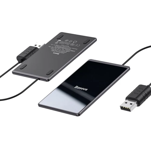Зарядное устройство Baseus Wireless Charger Card Ultra Thin 15W Black (WX01B-01): Сила тока 2А