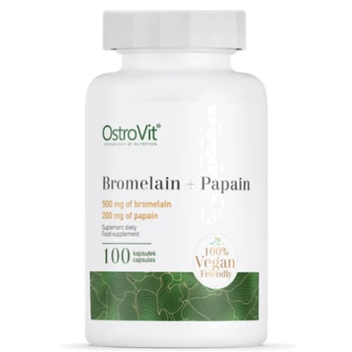 OstroVit Bromelain + Papain Бромелайн + Папаин 100 капсул