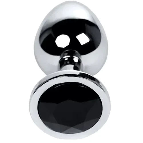 Анальная пробка с кристаллом Toyfa Metal Silver anal plug