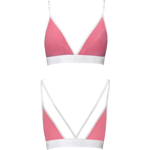 Спортивный топ с двойными бретелями Passion PS007 TOP pink, size S