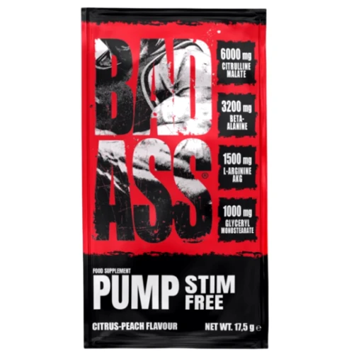 Предтренировочный комплекс BAD ASS Pump Stim-Free 17.5 g / 1 serving / citrus-peach