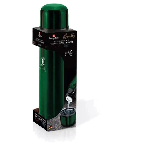 Термос Berlinger Haus Metallic Collection 1 л Изумрудный (BH-6381): Материал корпуса нержавеющая сталь