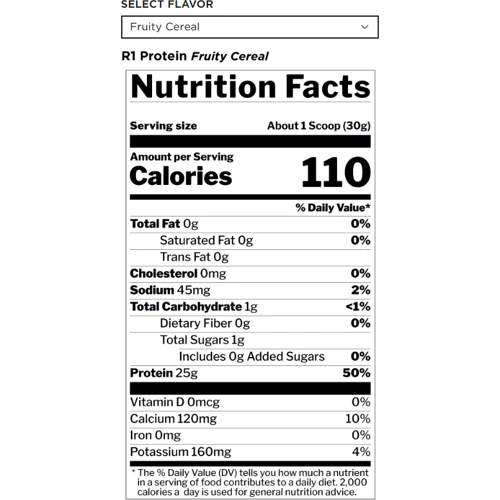 Протеин Rule 1 Protein 900 g / 30 servings / Fruit flakes: Вид Сывороточные