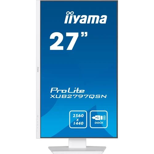 Монітор iiyama XUB2797QSN-W1: Кут огляду, гор / верт 178°/178°