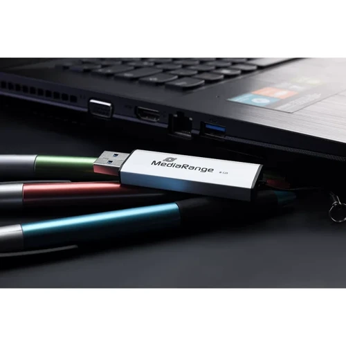 USB-флешка MediaRange 256GB USB 3.0 Black/Silver (MR919): Максимальная скорость записи, МБ/с 30