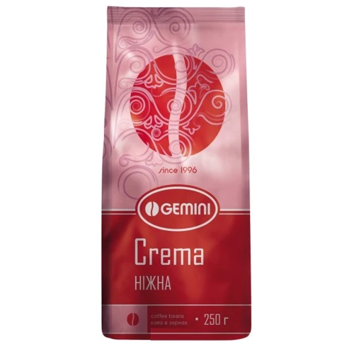Кофе зерновой Gemini Crema 250 г (4820156430676)