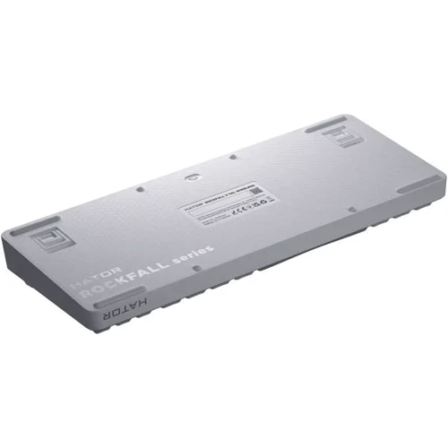Клавиатура Hator Rockfall 3 Mecha TKL QMK/VIA Orange Wireless White (HTK851UA) UA
