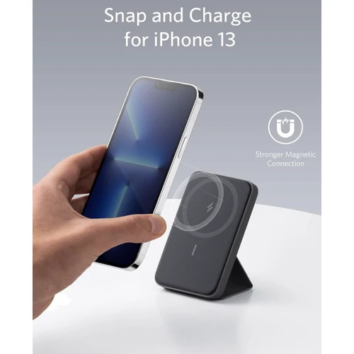 Внешний аккумулятор Anker Power Bank 5000mAh 622 Magnetic Wireless Portable Charger Black (A1614): Количество USB 1