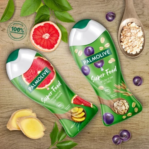 Palmolive Super Food Гель-крем для душа Грейпфрут-Сок имбиря 250ml: Объем, мл 250