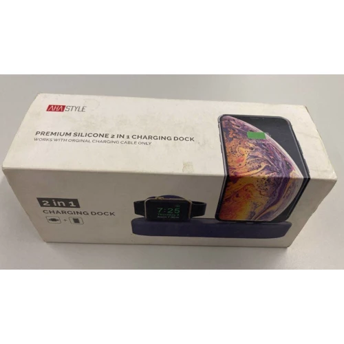 AhaStyle Dock Stand Navy Blue (AHA-01560-NBL) for Apple iPhone and Apple Watch (Держатели и док-станции)(77468422)Stylus approved: Причина уценки Нетоварный вид упаковки, немного загрязненная и потертая. Товар новый