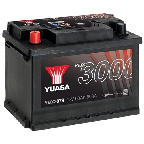 Автомобільний акумулятор Yuasa 6СТ-60 Аз (YBX3078)