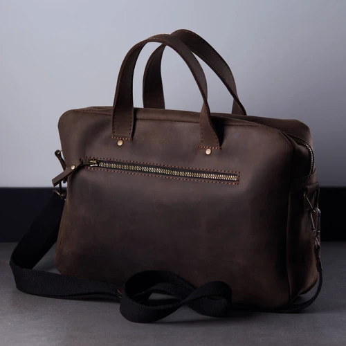INCARNE Handmade Leather Laptop bag Bruno Brown for MacBook 15-16": Цвет коричневый (Brown)